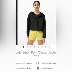 Lululemon Rain Chaser Jacket (cropped fit)
